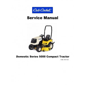 Cub Cadet 5000 Domestic Series Compact Service Manual