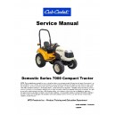 Cub Cadet 7000 Domestic Series Compact Service Manual