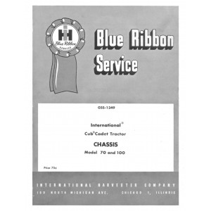 International Cub Cadet 70-100 Service Manual