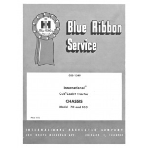 International Cub Cadet 70-100 Service Manual