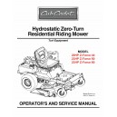 Cub Cadet Hydrostatic Commercial ZeroTurnService Manual Enforcer 44, 48,54