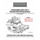 Cub Cadet Hydrostatic Commercial ZeroTurnService Manual Enforcer 44, 48,54