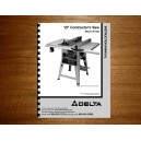 Delta 10" Table Saw Instruction Manual Model No. 36-465