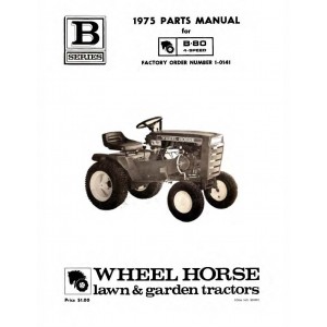 Wheel Horse B-80 Lawn Tractor Parts Manual