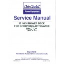 Cub Cadet Service Manual for No. 345 Mower Deck