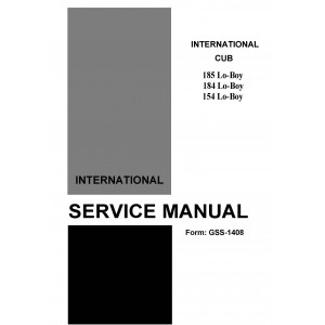 International Cub Cadet 154-184-185 Service ManualInternational Cub Cadet 154-184-185 Service Manual