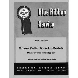 McCormick Hay Machines Service Manual-Mower Cutter Bars